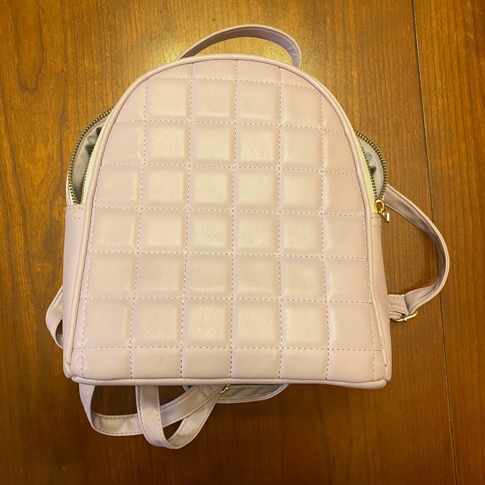 Faux Leather Mini Backpack